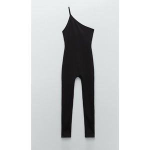 Zara Spring 21 Long Asymmetric Jumpsuit M